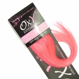 clip on podaljški v hot pink barvi
