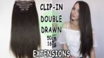 Podaljški za lase Clip-In Double Drawn 50 cm 160 g