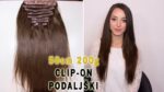 50 cm 200 g clip-on lasni podaljški za dolge lase