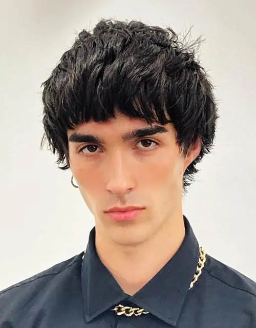 frizura za diamantni obraz slojasta razmrsena