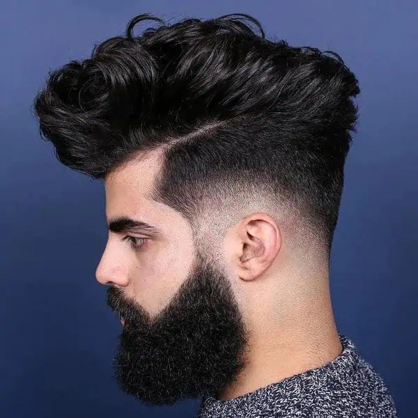 Moderne frizure za moške 72 frizura za goste lase taper fade z dolgim vrhom