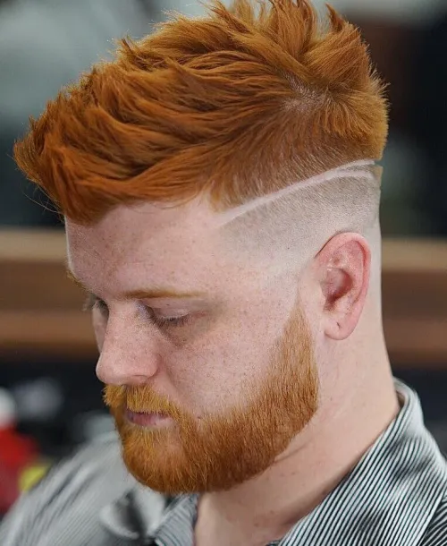 frizura za okrogel obraz spiky undercut