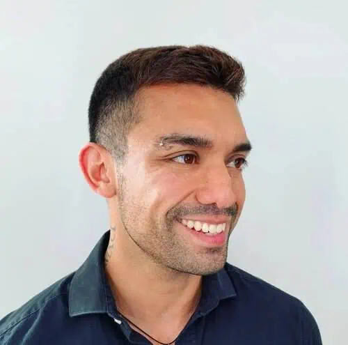 frizura za visoko celo crew cut