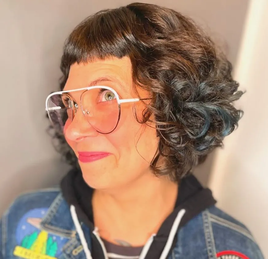 kratek kodrast paz z mikro franjico