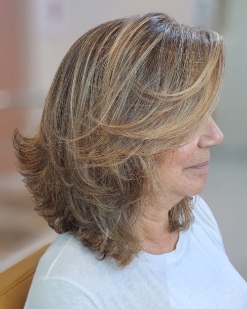 midi priceska z obrnjenimi konci