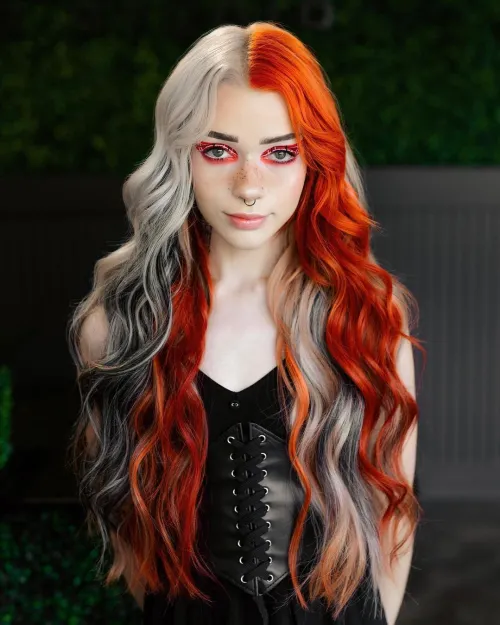 Frizure za punce 40 split barva egirl frizura