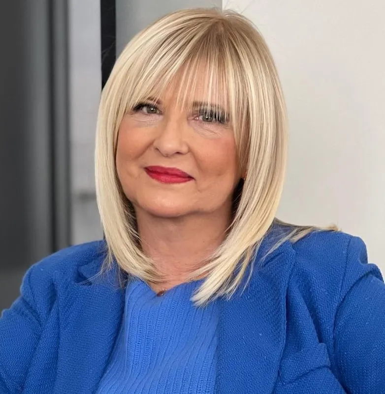 svetel lob za okrogel obraz