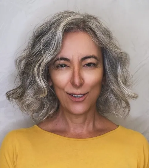 valovit lob za sive lase