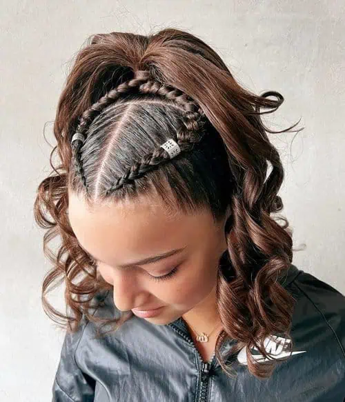 Frizure za punce 5 visok cop s kodri in kito